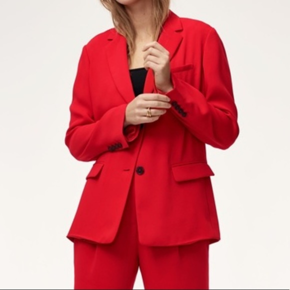 Babaton Demy Blazer XXS Red - Picture 1 of 5